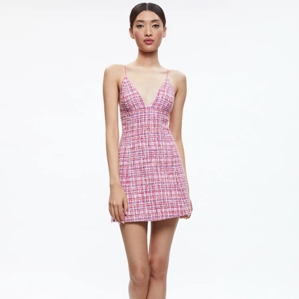Alice + Olivia pink mini dress